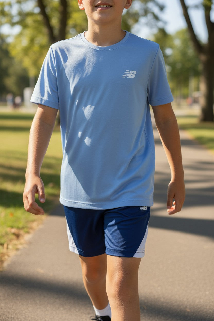 New Balance Kids 3PCS Set – T-Shirts & Shorts – Size 7Y