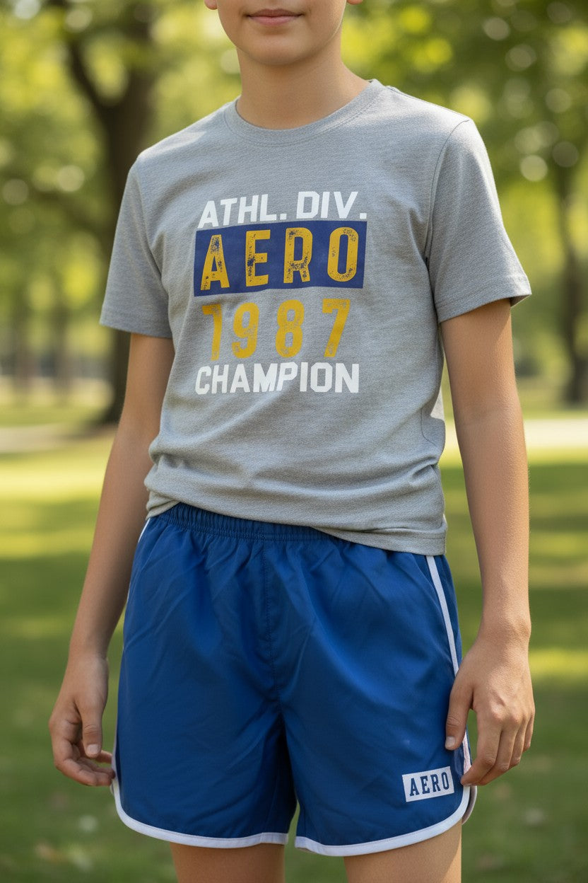 Aéropostale Boys 3-Piece Outfit Set (Size 5-6Y) – Athletic T-Shirts & Shorts