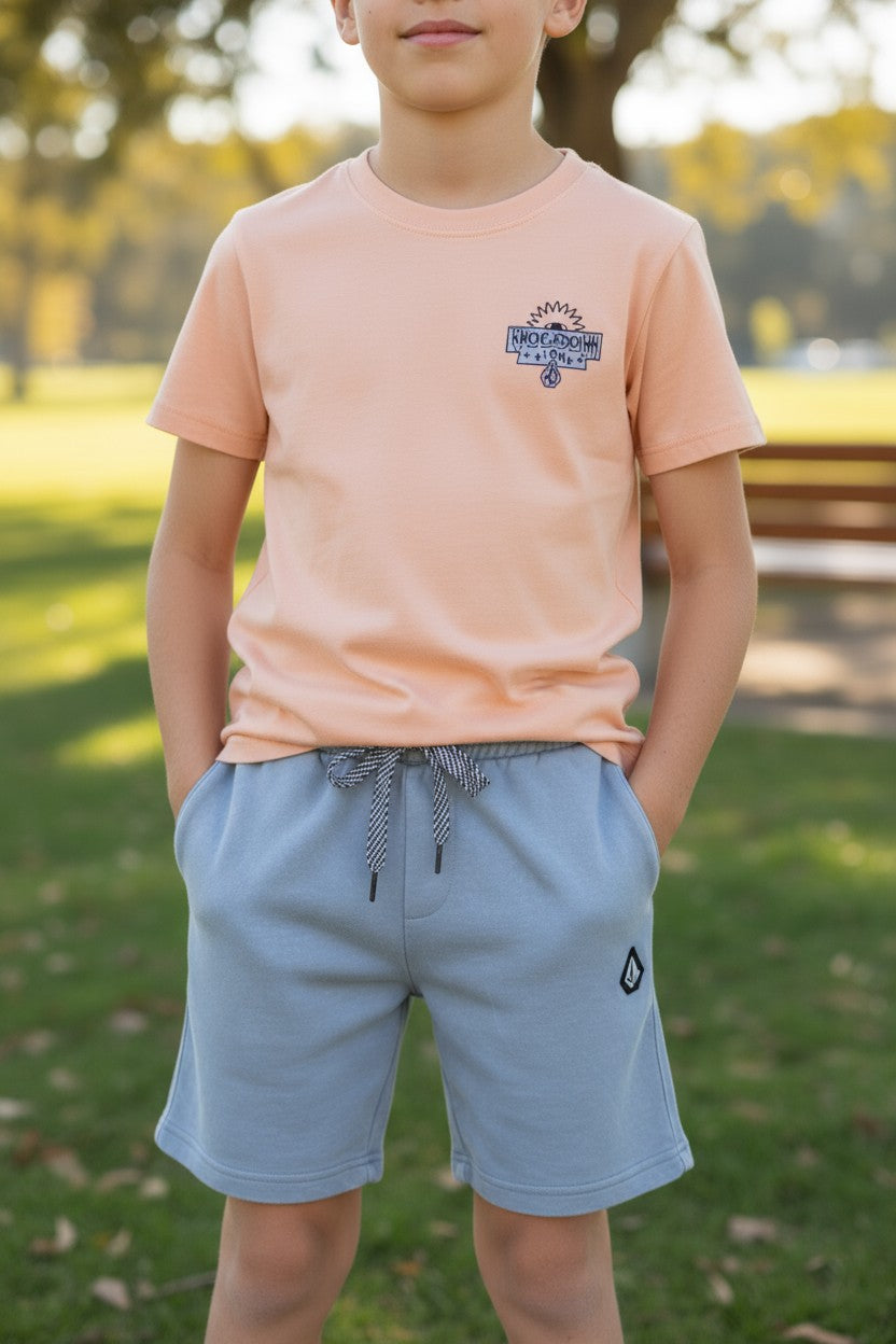 Volcom Kids 2-Piece Outfit Set (T-Shirt & Shorts) – Size 5Y